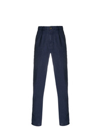 Pantalon chino bleu marine Incotex