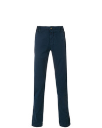 Pantalon chino bleu marine Incotex