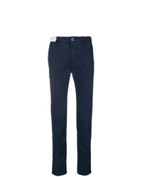 Pantalon chino bleu marine Incotex