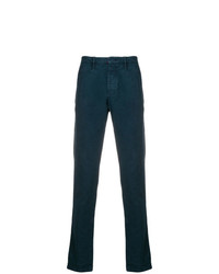 Pantalon chino bleu marine Incotex