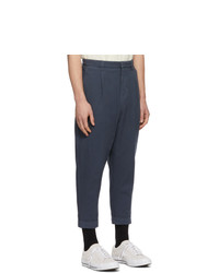 Pantalon chino bleu marine AMI Alexandre Mattiussi