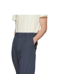 Pantalon chino bleu marine AMI Alexandre Mattiussi