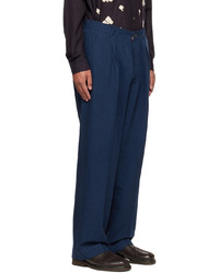 Pantalon chino bleu marine Karu Research