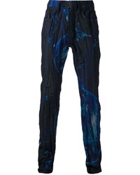 Pantalon chino bleu marine Issey Miyake