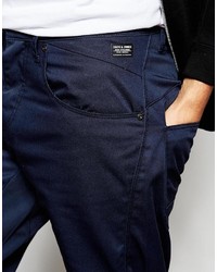 Pantalon chino bleu marine Jack and Jones