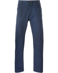 Pantalon chino bleu marine Jacob Cohen