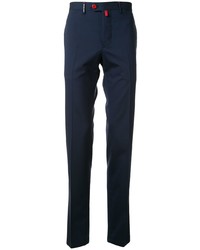 Pantalon chino bleu marine Kiton