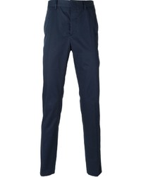 Pantalon chino bleu marine Lanvin
