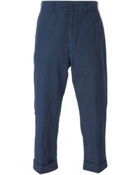 Pantalon chino bleu marine Lardini