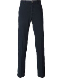 Pantalon chino bleu marine Massimo Alba