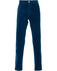 Pantalon chino bleu marine Massimo Alba