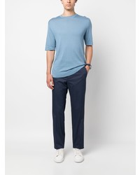 Pantalon chino bleu marine Zegna