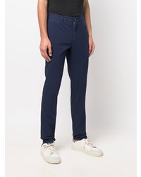 Pantalon chino bleu marine Incotex