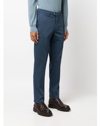 Pantalon chino bleu marine Corneliani