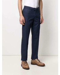 Pantalon chino bleu marine Canali