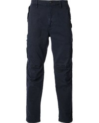 Pantalon chino bleu marine MSGM