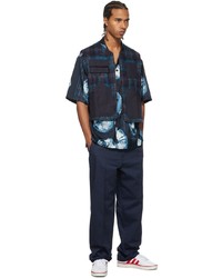 Pantalon chino bleu marine Nicholas Daley