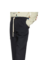 Pantalon chino bleu marine Loewe
