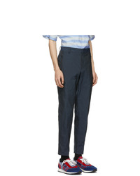 Pantalon chino bleu marine Prada