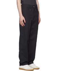 Pantalon chino bleu marine Isabel Marant