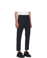 Pantalon chino bleu marine Prada