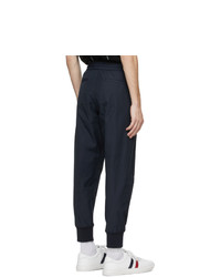 Pantalon chino bleu marine Moncler