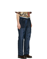 Pantalon chino bleu marine Our Legacy