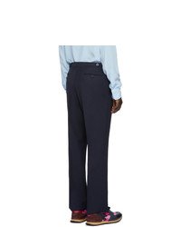 Pantalon chino bleu marine Valentino