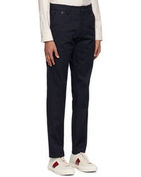 Pantalon chino bleu marine Agnona