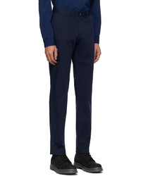 Pantalon chino bleu marine Sunspel