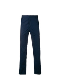 Pantalon chino bleu marine Prada
