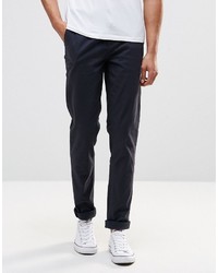 Pantalon chino bleu marine Pull&Bear