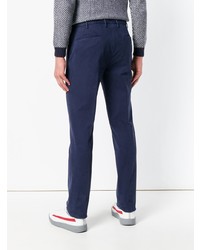 Pantalon chino bleu marine Incotex