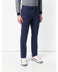 Pantalon chino bleu marine Incotex