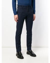 Pantalon chino bleu marine Incotex