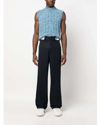 Pantalon chino bleu marine Palm Angels