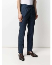 Pantalon chino bleu marine Incotex