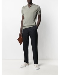 Pantalon chino bleu marine Canali