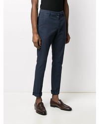 Pantalon chino bleu marine Dondup