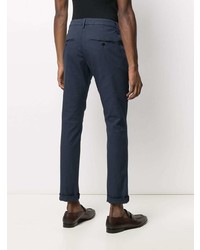 Pantalon chino bleu marine Dondup