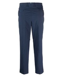 Pantalon chino bleu marine Dell'oglio