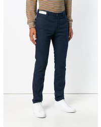 Pantalon chino bleu marine Incotex