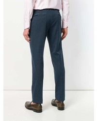 Pantalon chino bleu marine Incotex