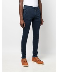 Pantalon chino bleu marine Sartoria Tramarossa