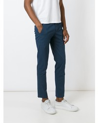 Pantalon chino bleu marine Dondup