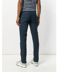 Pantalon chino bleu marine Incotex