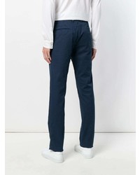 Pantalon chino bleu marine Incotex