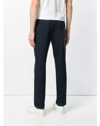 Pantalon chino bleu marine Prada