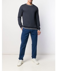 Pantalon chino bleu marine Aspesi