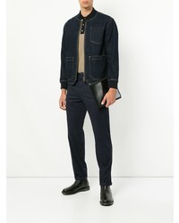 Pantalon chino bleu marine Cerruti 1881